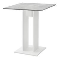 KÜCHENTISCH Lindesnes - Weiß/Grau, Holzwerkstoff (65/65/78cm) - [en.casa]