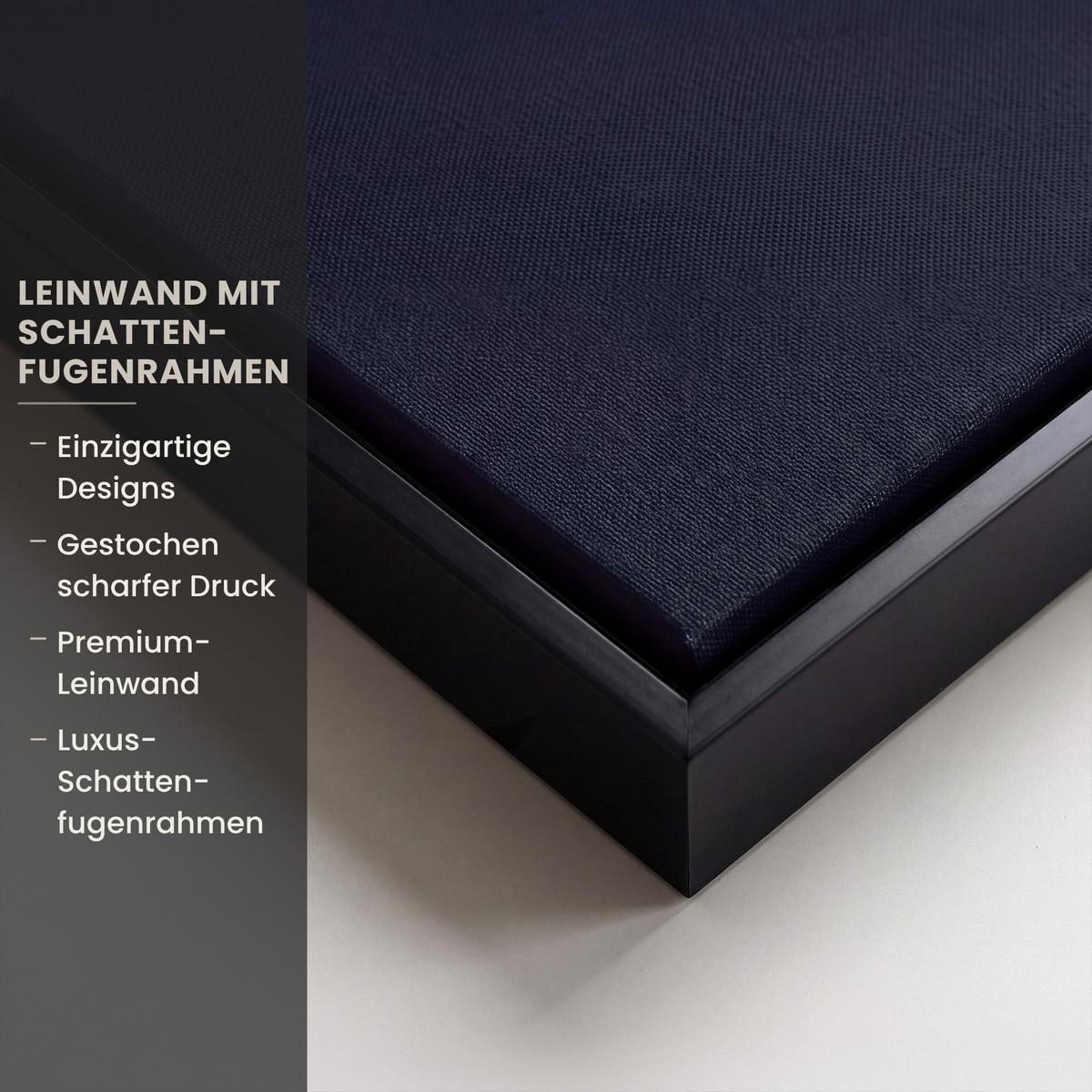 LEINWAND Bilder mit Rahmen - Weltkarte - Bunt - Graffiti - 50x50 - Multicolor, Textil (50/50cm) - MuchoWow