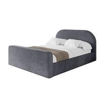 POLSTERBETT mit Bettkasten, Fußteil und Lattenrost, Boxbett ohne Matratze - TIVON-Z 180x200 Dunkelgrau - Dunkelgrau, Holzwerkstoff/Textil (180/200cm) - ALTDECOR