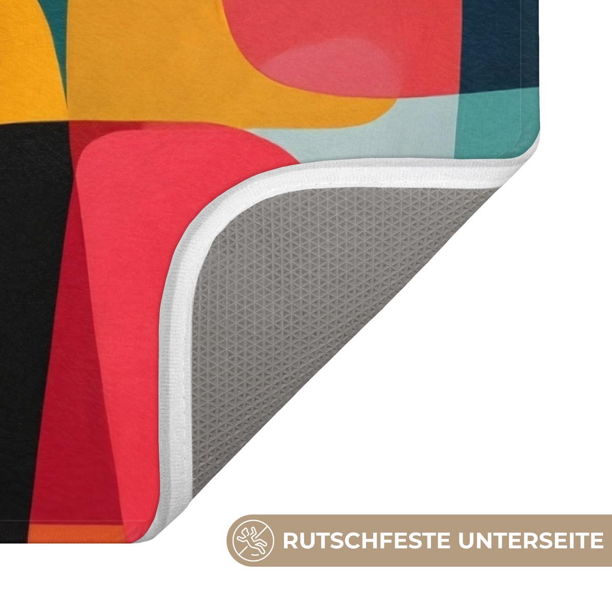 WC-VORLEGER Formen - Bunt - Abstrakt - Flugzeuge WC Teppich 40x60 cm - Multicolor, Textil (40/1cm) - OnlyWow