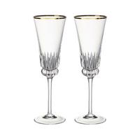 SEKTGLÄSER Grand Royal Gold transparent-gold 120 ml 2er Set - Transparent/Goldfarben, Glas (0.12L) - Villeroy & Boch