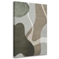 WANDBILD graue boho formen - Grau, Textil (40/60cm) - Feeby