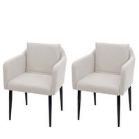 ESSZIMMERSTUHL Beige 2er-Set - Beige, Textil (60/86/65cm) - MCW