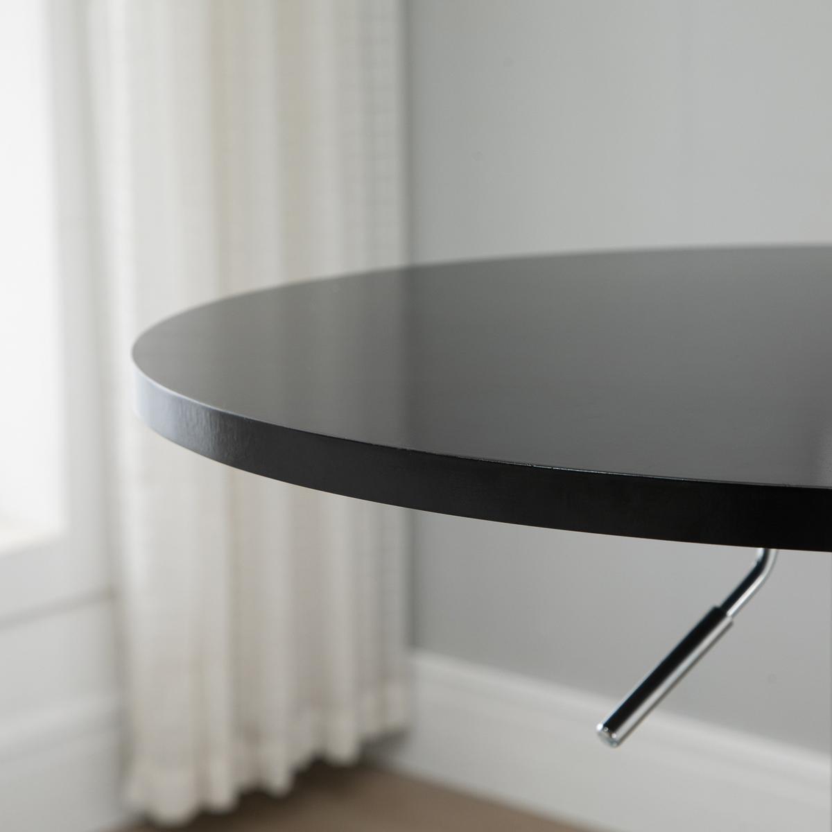 BARTISCH, MDF, Steel, Schwarz - Schwarz, Kunststoff (61/61/70cm) - HOMCOM