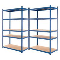 LAGERREGAL 2er Set - Blau, Metall (60/200/100cm) - ECD-Germany