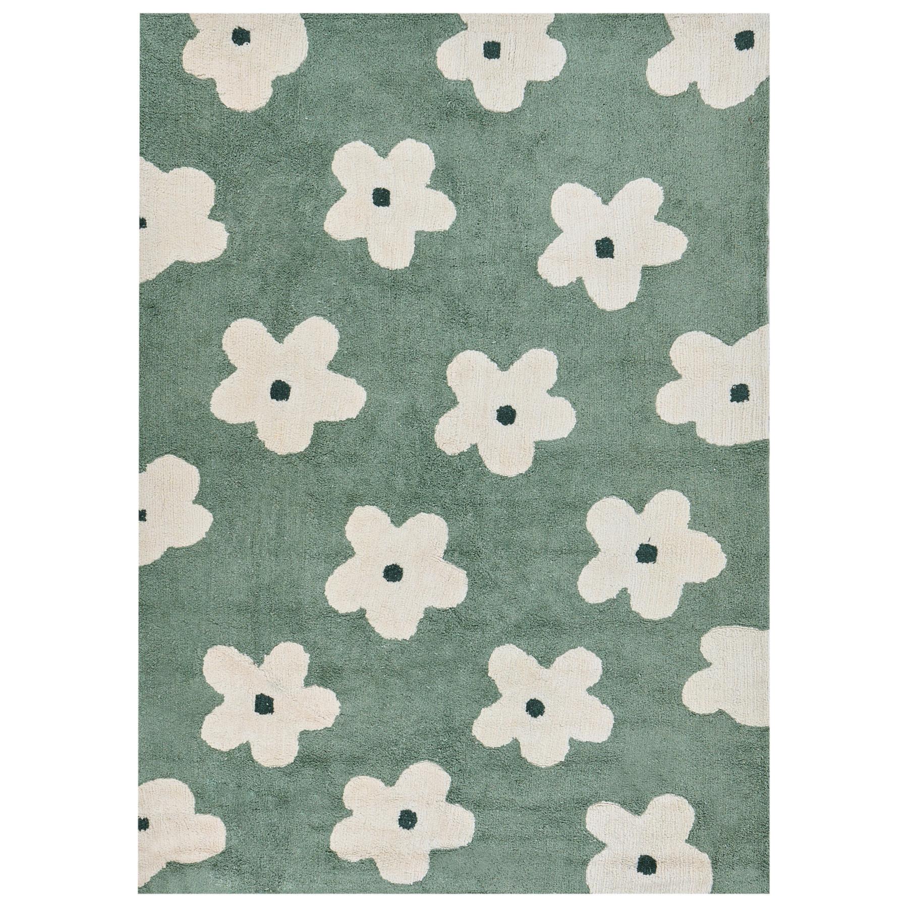 KINDERTEPPICH Grün 160/230 cm Baumwolle Mokhva - Grün, Textil (160/230cm) - Beliani