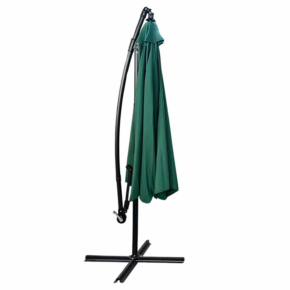 GARTENSCHIRM Grün 300/245/300 - Grün, Textil/Metall (300/300cm) - RAUMHIRSCH FURNITURE