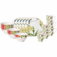 FRÜHSTÜCKS-SET Amazonia bunt 18-tlg. - Multicolor, Keramik (2/2/2cm) - Villeroy & Boch