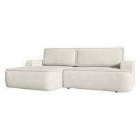 ECKSOFA Mono, Seite: Links - Hellbraun/Schwarz, Holz/Kunststoff (260/168cm) - MIRJAN24