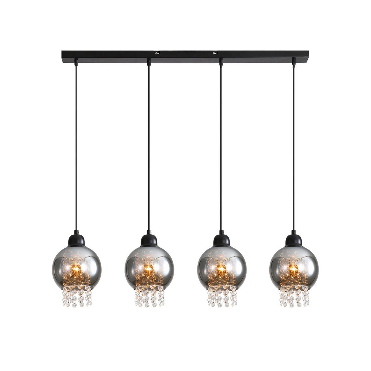 PENDELLEUCHTE Marson 86/5/175 cm - Schwarz, Metall (5/86/175cm) - Nettlife