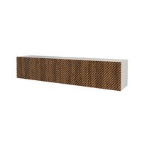 LOWBOARD ZENO-W 2x100x40x40 cm - Weiß / Katania - Eiche Wotan, Holzwerkstoff (200/40/40cm) - ALTDECOR