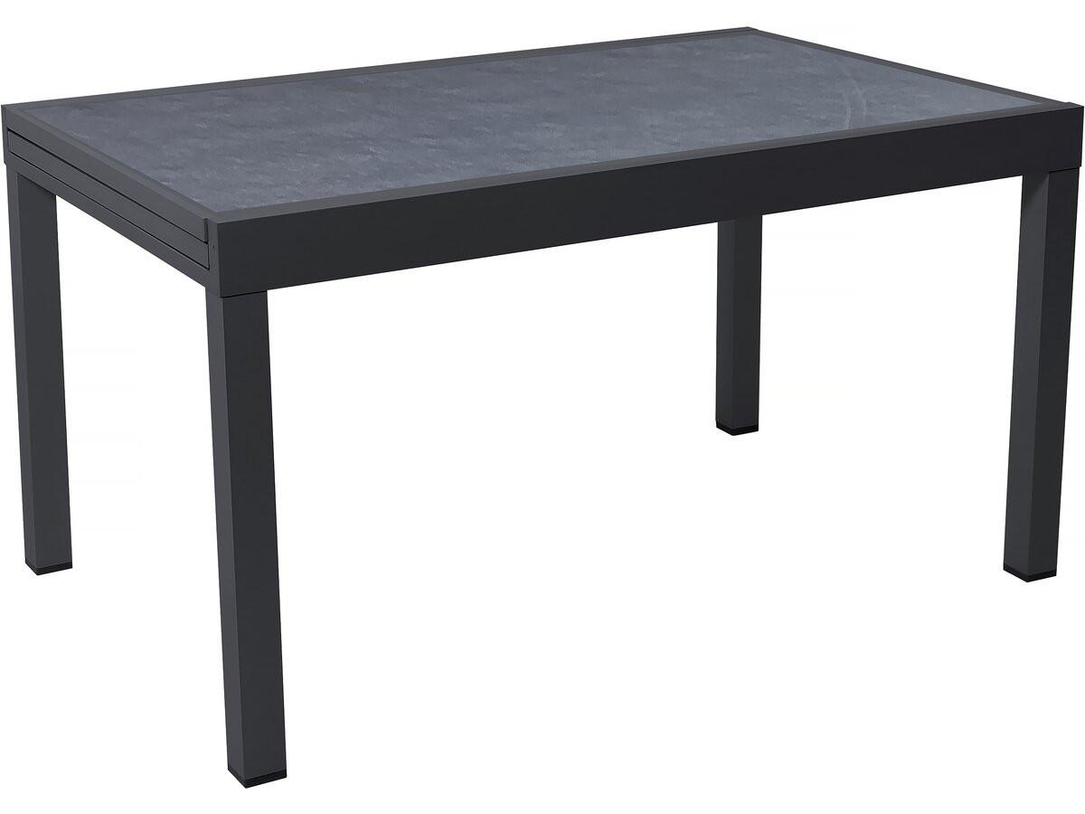 GARTENTISCH lagos Schwarz - Schwarz, Metall (280/90/76cm) - Habitat Garten