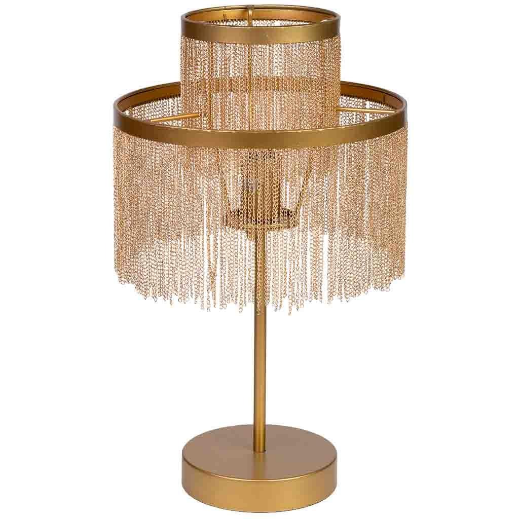 LAMPE aus Metall, golden, 30x35cm - Goldfarben, Metall (30/30/35cm) - Wanderlust