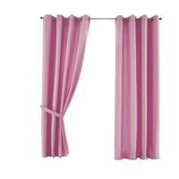 VORHANG 2ER SET PALERMO HxB 175x140 cm Rosa - Rosa, Textil (140/175cm) - Gardinenbox