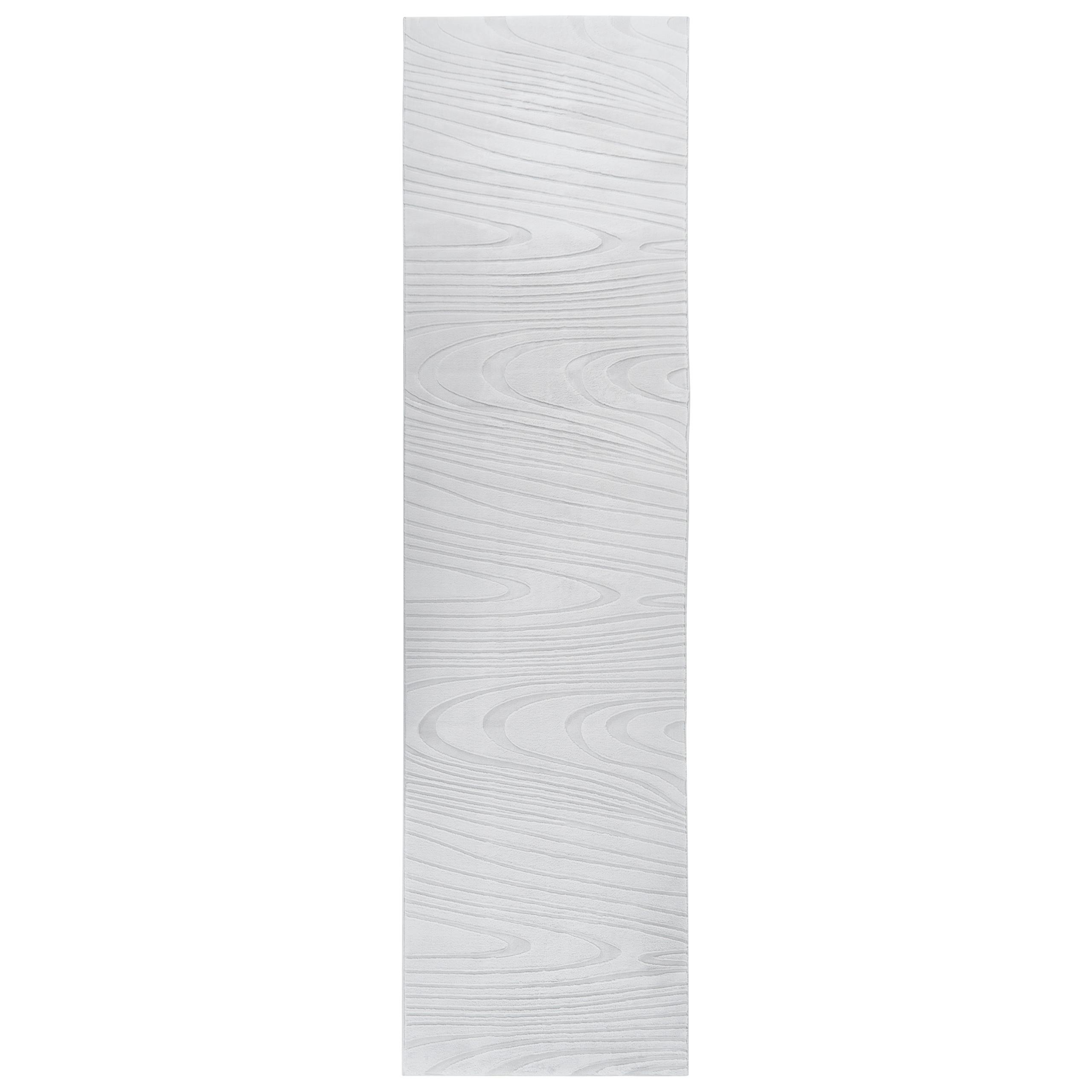 KUNSTFELLTEPPICH Hellgrau 80/300 cm Ontake - Hellgrau/Grau, Kunststoff (80/300cm) - Beliani