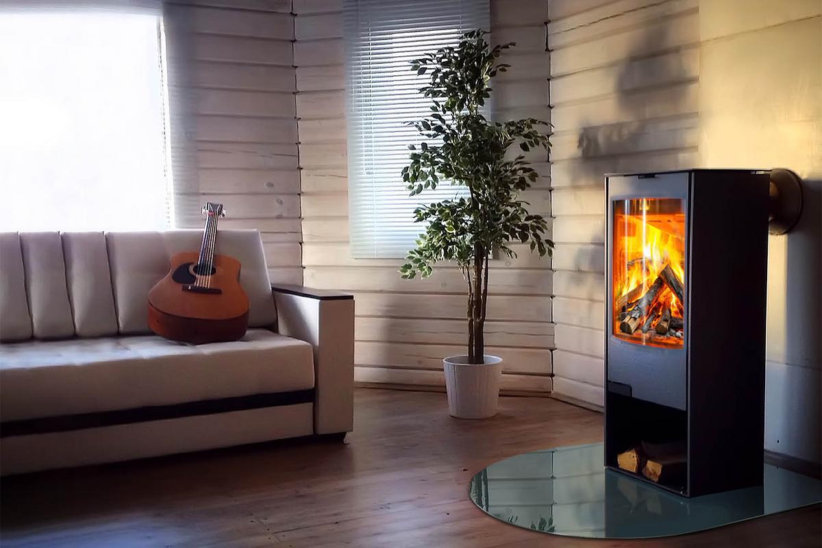 GLASPLATTE für Kamin 100x100 cm - Türkis, Glas (100/100/0.4cm) - TULUP