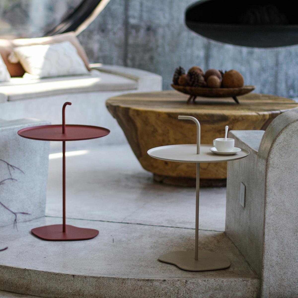 BALKONTISCH Calimera - Champagner, Metall (38/38/56.5cm) - casa.pro