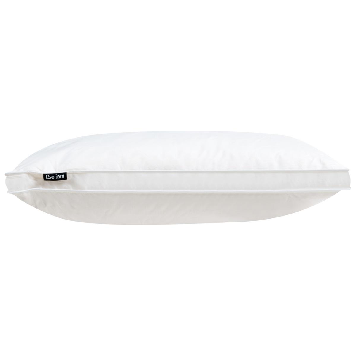 KOPFKISSEN Weiß 60/50 cm Vihren - Weiß, Naturmaterialien (60/50cm) - Beliani