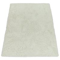 HOCHFLORTEPPICH, einfarbig, aus Polyester, Weiß, 80 x 150 cm - Weiß, Textil (150/80cm) - KADIMA DESIGN