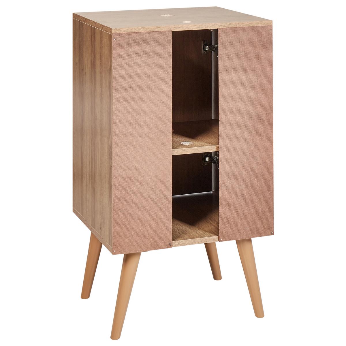 WASCHBECKENUNTERSCHRANK 45 cm Hellbraun Junin - Hellbraun, Holzwerkstoff (45/80/39cm) - Beliani