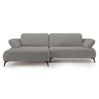 ECKSOFA Avolla Graubeige links - Taupe/Schwarz, Textil/Metall (284/186cm) - Selsey