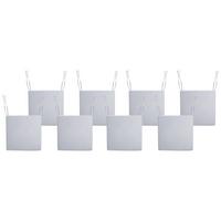 GARTENSTUHLKISSEN 8er-Set Hellgrau 46/46 cm Sassari Premium - Hellgrau, Textil (46/5/46cm) - Beliani