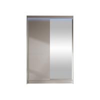 SCHWEBETÜRENSCHRANK Lino I mit RGB LED Beleuchtung - Kaschmir, Holzwerkstoff/Metall (120/200/58cm) - MIRJAN24