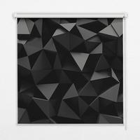 INNENROLLO - Fensterrollo - Rollo - 60x40 cm - Schwarzes Origami - Schwarz, Kunststoff (60/140/0.5cm) - TULUP