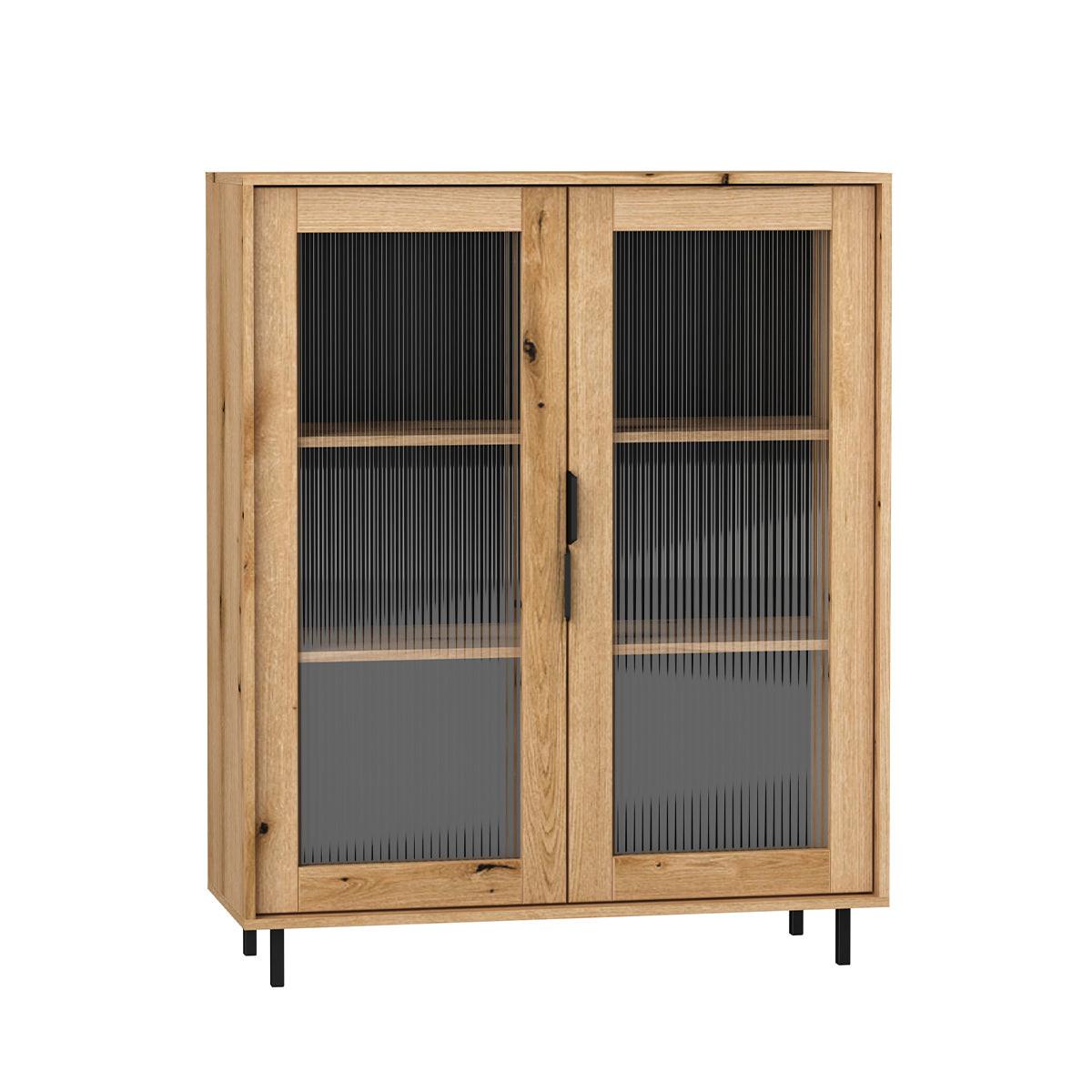 GESCHIRRSCHRANK Soly Holz - Braun, Holzwerkstoff (103.2/126.2/40.3cm) - Petits-meubles