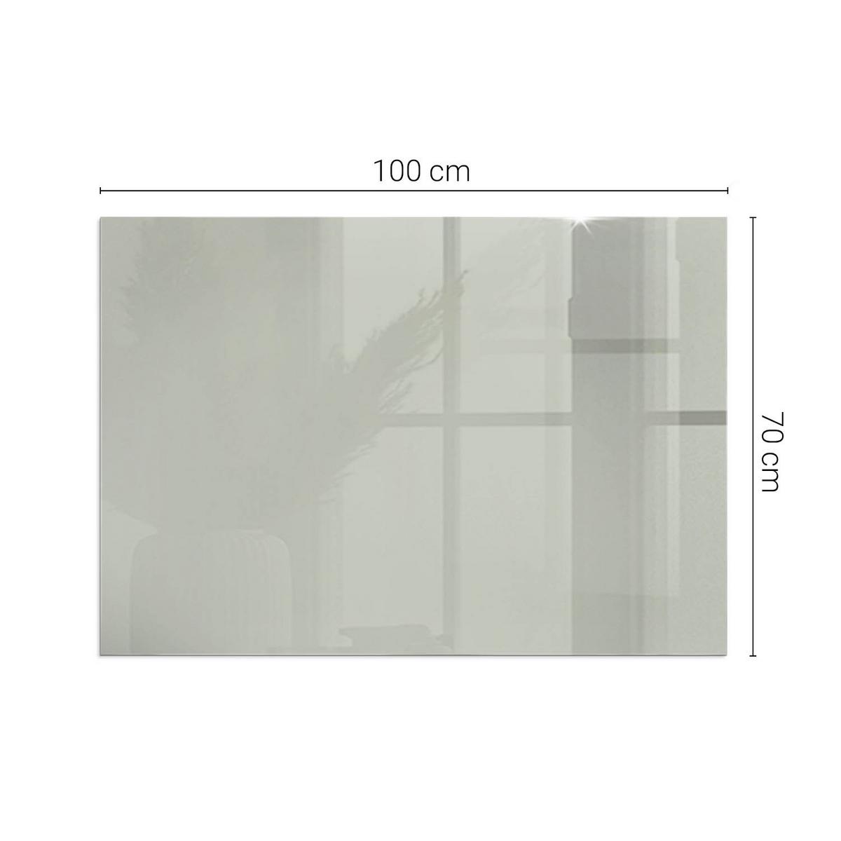 GLASPLATTE für Kamin 100x70 cm - Grün, Glas (100/70/0.4cm) - TULUP
