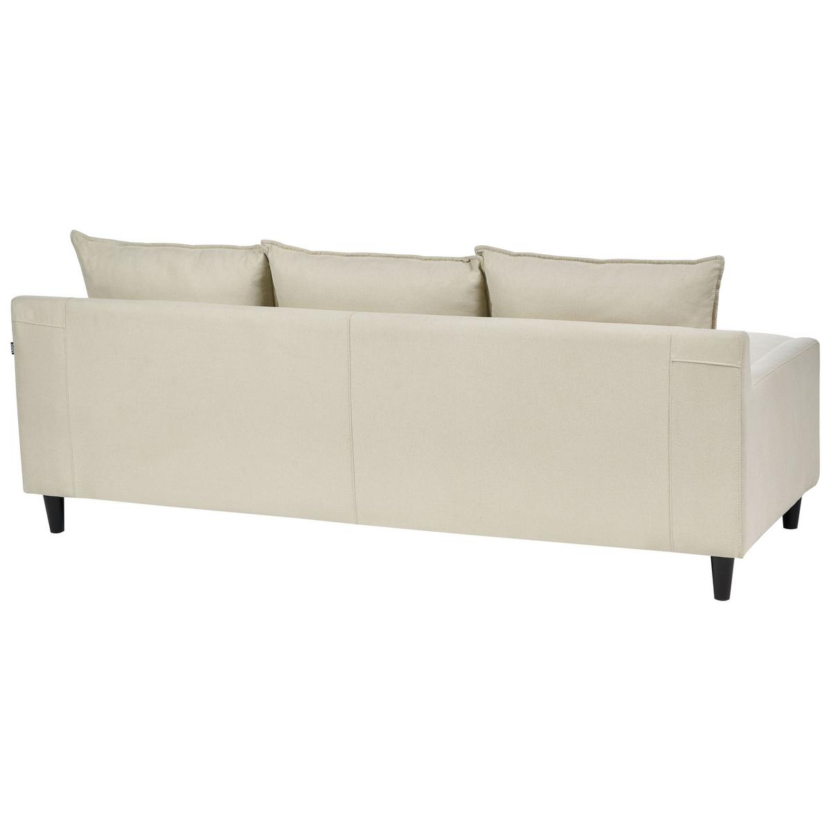ECKSOFA Polsterbezug Beige Elvenes - Beige, Textil (206/140cm) - Beliani