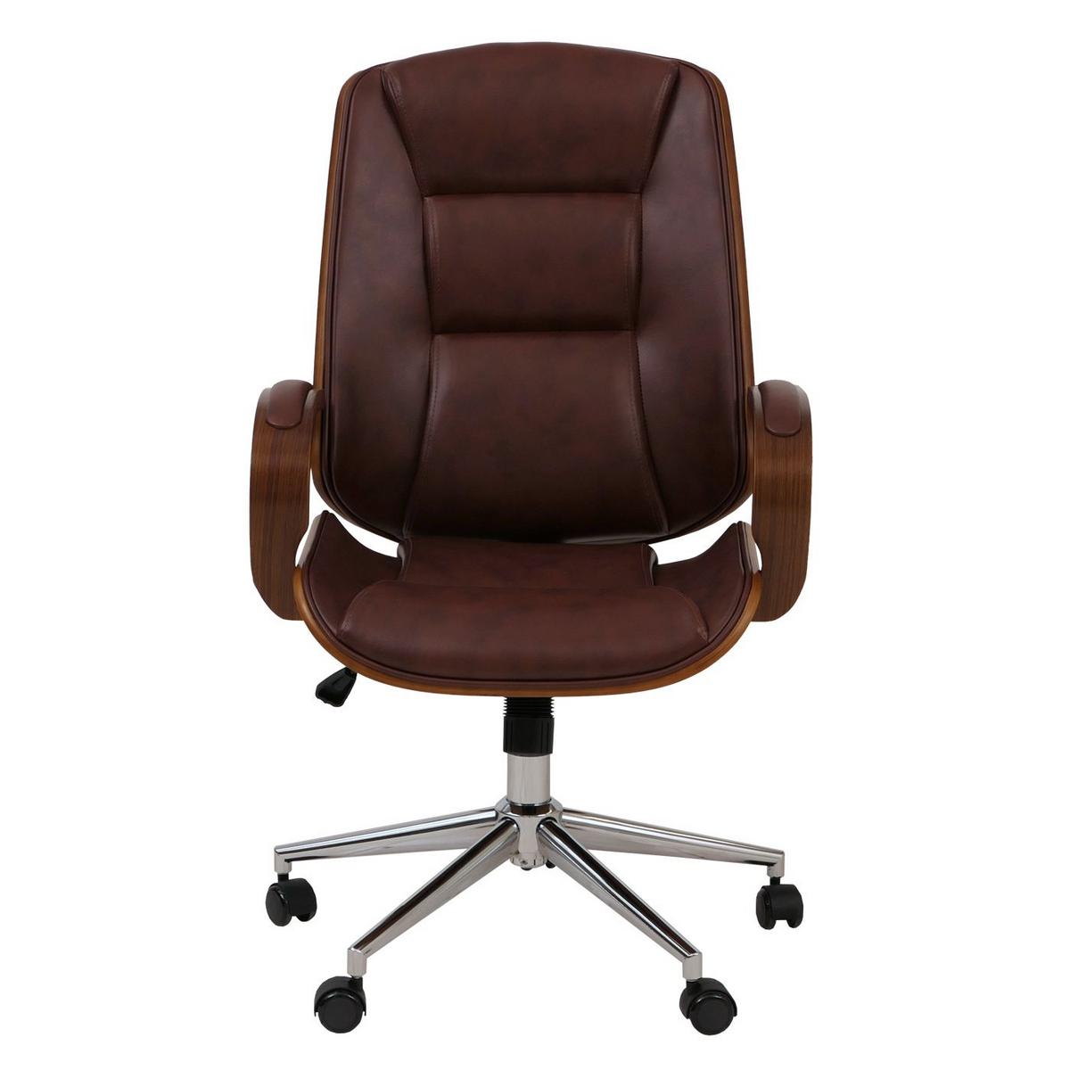 BÜROSTUHL Braun - Braun, Textil (61/110/74cm) - MCW