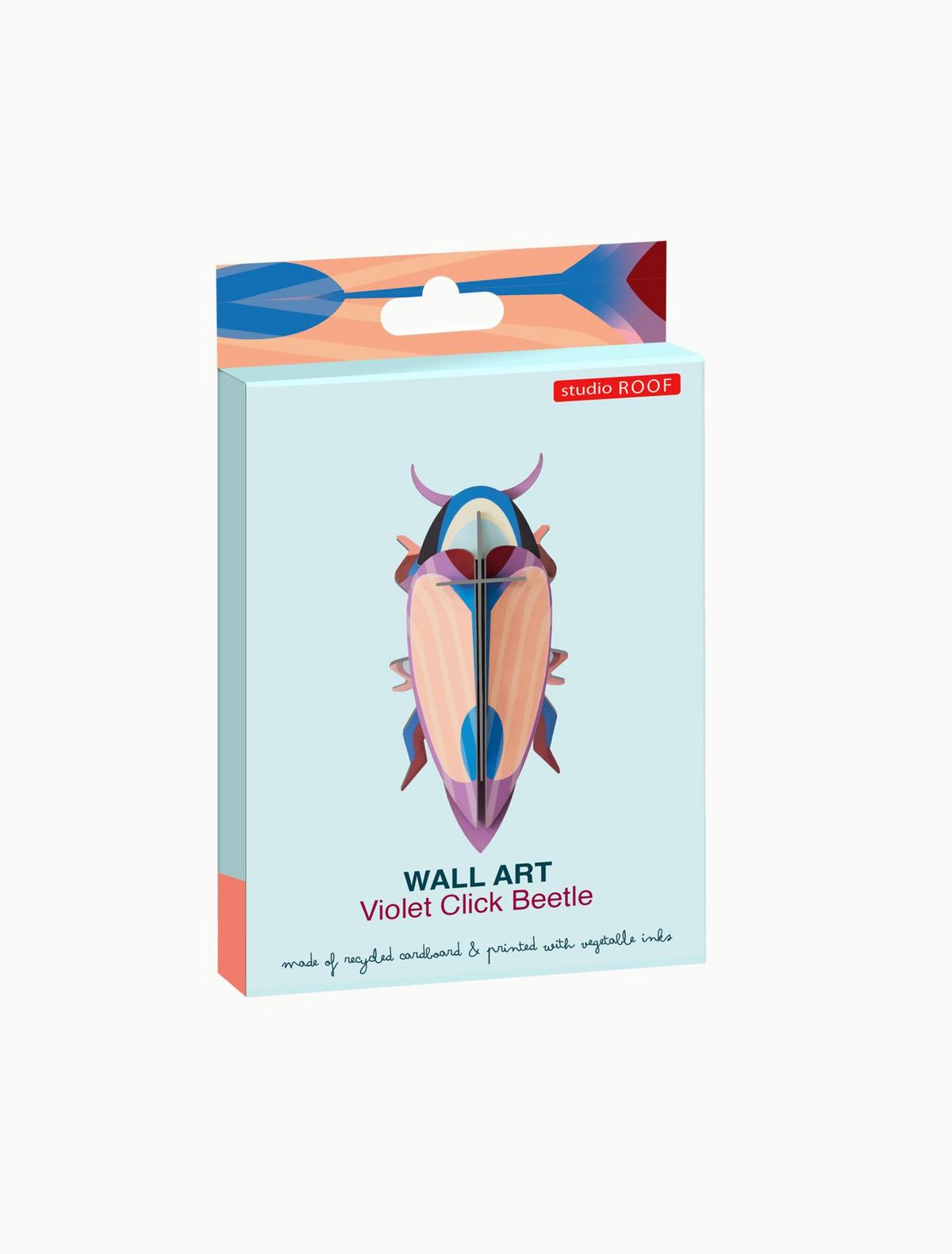 WANDDEKO Eleganter Käfer 7/16 cm - Multicolor, Wellpappe (7/16/7cm) - Studio Roof