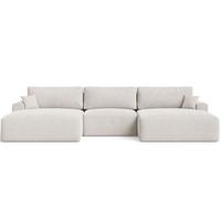 ECKSOFA U Serene Ecru - Ecru, Holz/Textil (391/145cm) - Graingold