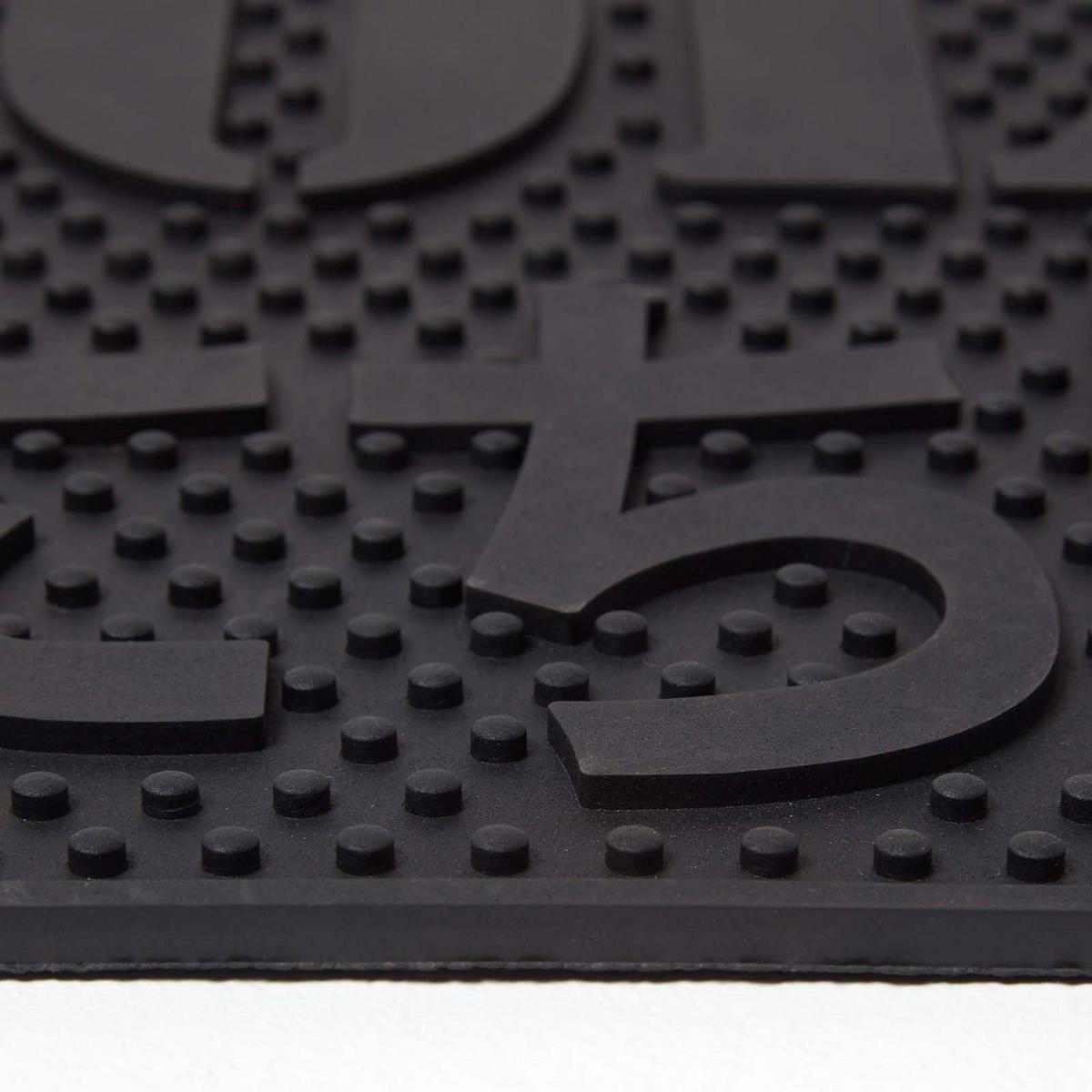 FUSSMATTE Hello, 46/76 cm - Schwarz, Kunststoff (46/76cm) - Homescapes