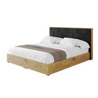 POLSTERBETT mit Bettkasten und Lattenrost, Bett mit Matratze H3/H4 - ENZO8 180x200 Schwarz - Schwarz, Holzwerkstoff/Textil (180/200cm) - ALTDECOR