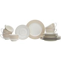 KAFFEESERVICE Geo beige 18-tlg. - Beige, Keramik (18/22/18cm) - Ritzenhoff Breker
