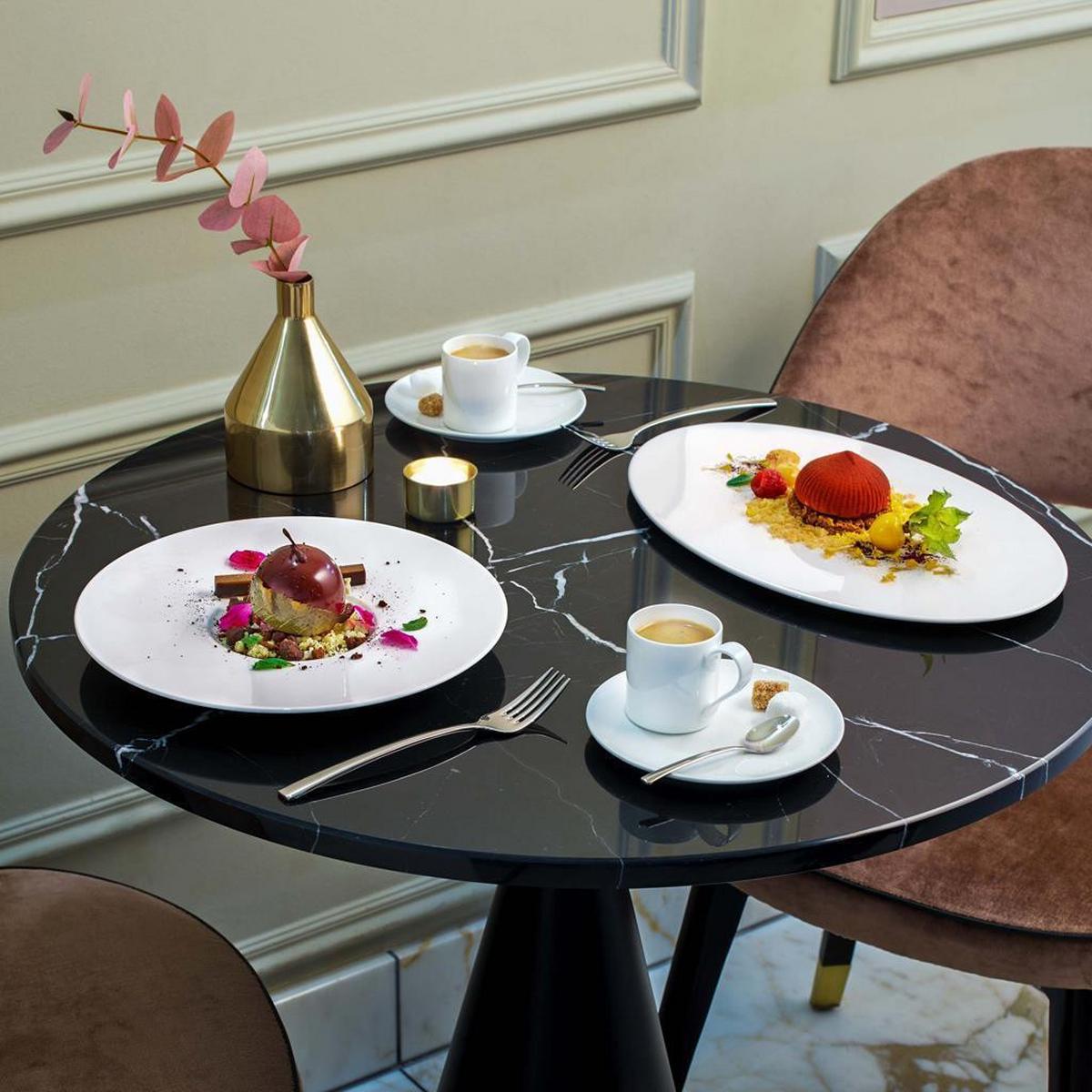 ESPRESSOTASSEN MIT UNTERTASSEN Modern Grace weiß 60 ml 6er Set - Weiß, Keramik (11/7/14cm) - Villeroy & Boch