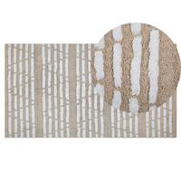 KURZFLOR-TEPPICH Ahirli 180/120 cm - Beige, Textil (120/180cm) - Beliani