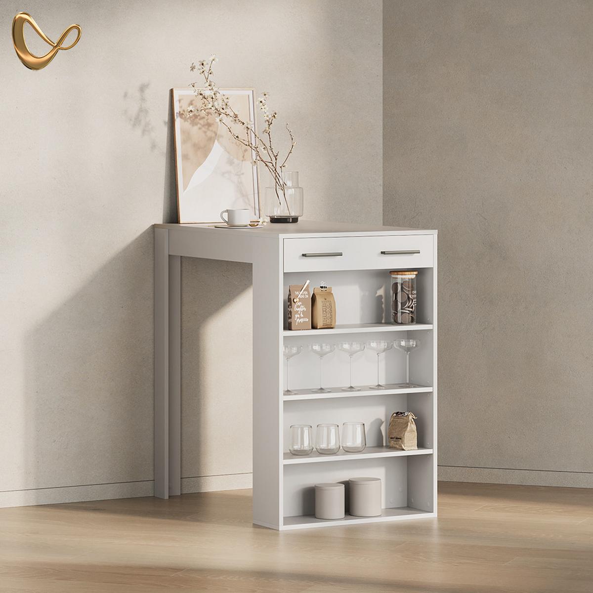 BARTISCH Regusa Weiß 67 x 100 cm - Weiß, Holzwerkstoff (100/67/106cm) - Livinity®