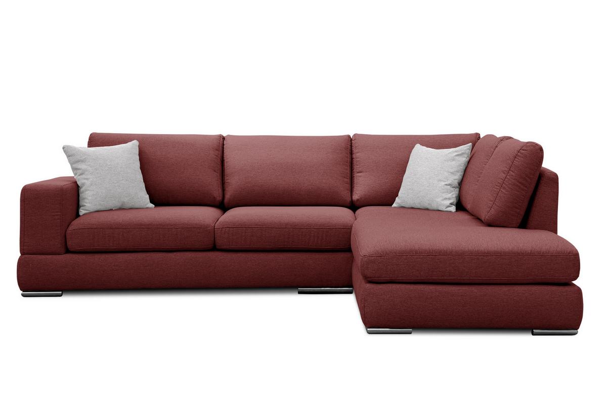 ECKSOFA OTTO 5-Sitzer, bordeaux - Bordeaux, Holzwerkstoff/Textil (279/219cm) - Wozimo