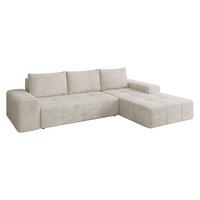 ECKSCHLAFSOFA Tonseo L, Seite: Rechts - Schwarz/Sahara, Holz/Kunststoff (275/173cm) - MIRJAN24