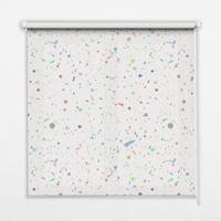 INNENROLLO - Fensterrollo - Rollo - 100x100 cm - Farbflecken - Blau, Kunststoff (100/100/0.5cm) - TULUP