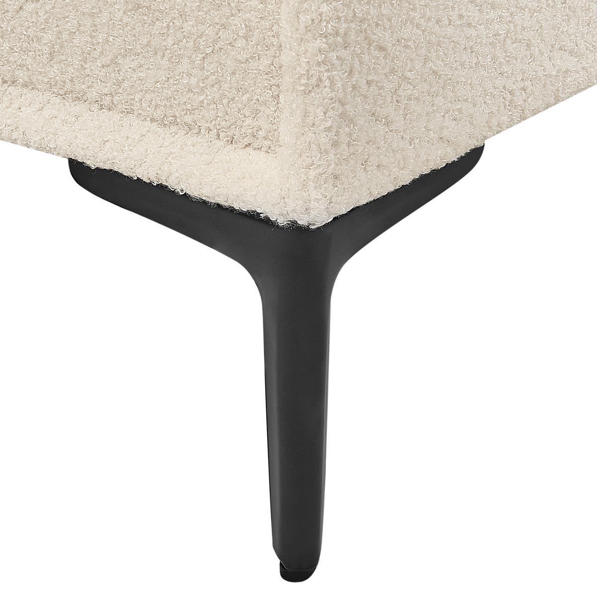 NACHTTISCH Weiß/Schwarz Sezanne - Schwarz/Weiß, Textil (44/45/38cm) - Beliani