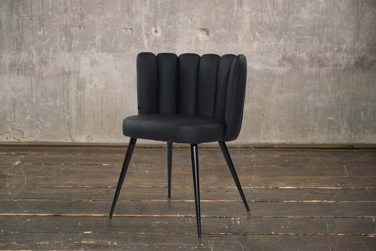 ESSZIMMERSTUHL JADA Schwarz Kunstleder (1er-Set) - Schwarz, Kunststoff/Textil (59/79/55cm) - KAWOLA
