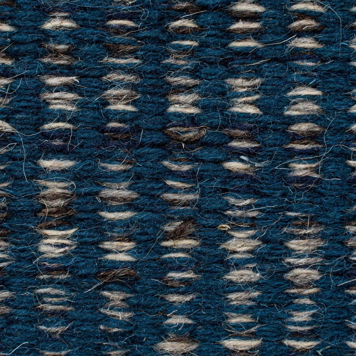 WOLLTEPPICH handgewebt mit Fransen BALA, gestreift, Blau, 60 x 200 cm - Blau, Textil (200/60cm) - KADIMA DESIGN