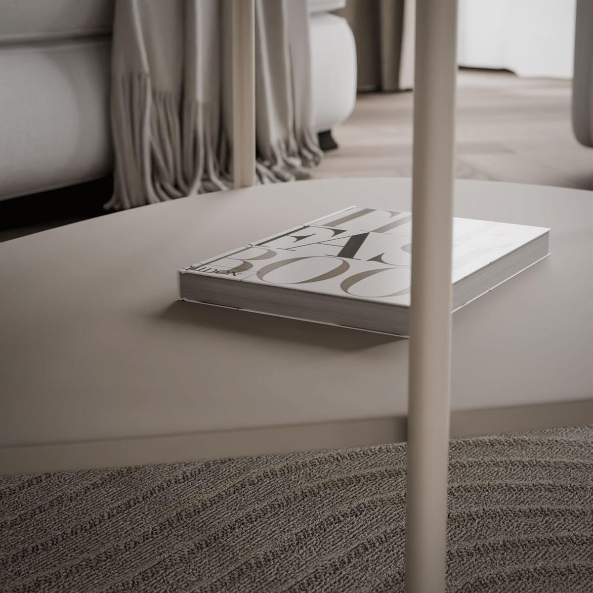 COUCHTISCH LUMI mit Ablage, Kaschmir - Kaschmir, Holzwerkstoff (65/90/45cm) - Lookway