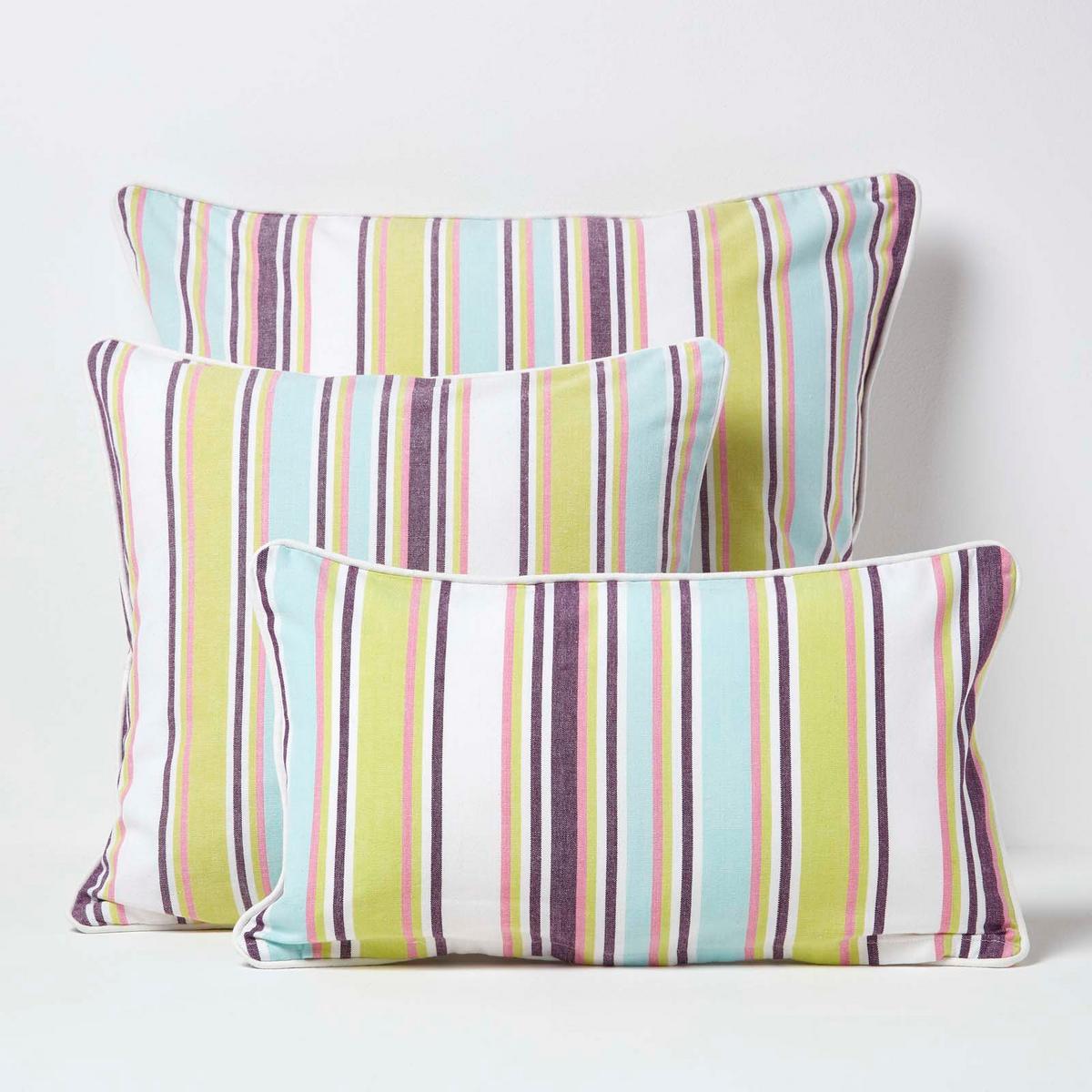 KISSENHÜLLE Osaka 30/50 cm, gestreift - Multicolor, Textil (30/50cm) - Homescapes