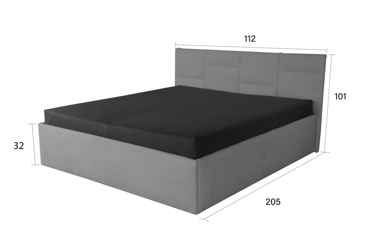 POLSTERBETT Damas Gold 100 x 200 x 40 cm Mit hochwertiger Matratze H3 (bis 120 kg) und Lattenrost - Goldfarben, Holz (100/200cm) - Halmon Schlafkomfort Betten 