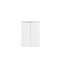 KOMMODE METRIX 60/82,5/35cm mit Schubladen 2 Türen Weiß - Weiß, Holzwerkstoff (60/82.5/35cm) - MASSENO